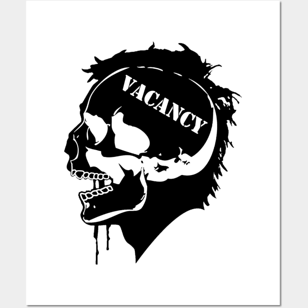 Cranial Vacancy logo black Wall Art by Cranial Vacancy